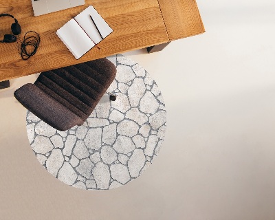 Ronde vloerbescherming Stenen pad