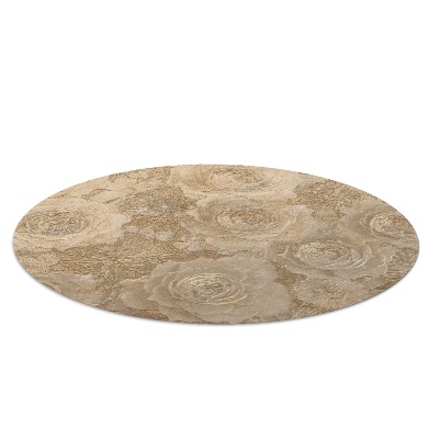 Ronde stoel mat Geëmbosseerde rozen