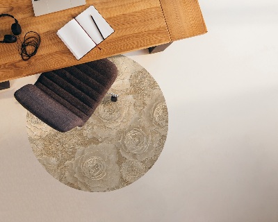 Ronde stoel mat Geëmbosseerde rozen