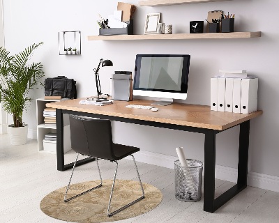 Ronde stoel mat Geëmbosseerde rozen