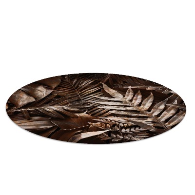 Ronde vloerbescherming Metalen bladeren