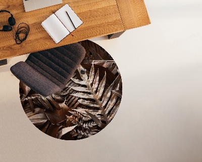 Ronde vloerbescherming Metalen bladeren