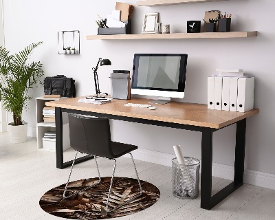 Ronde vloerbescherming Metalen bladeren