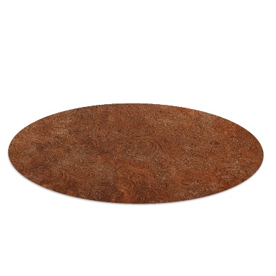 Ronde vloerbescherming voor bureaustoel Patroon in steen