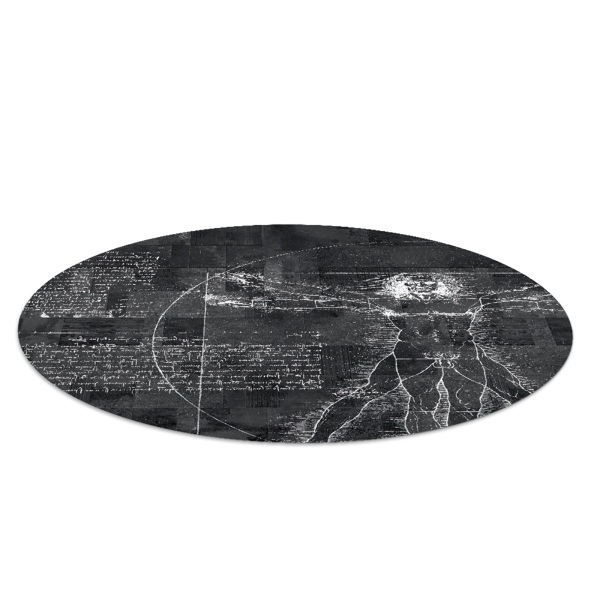 Ronde vloerbescherming voor bureaustoel Vitruviusman