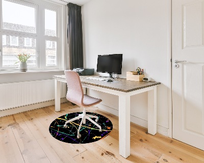 Ronde stoel mat Gevlekte afbeelding