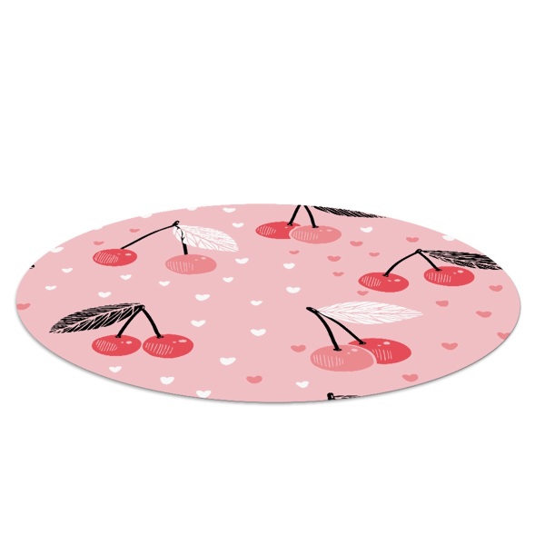 Ronde stoel mat Liefdeskersen