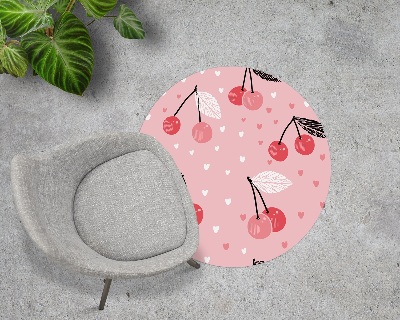Ronde stoel mat Liefdeskersen