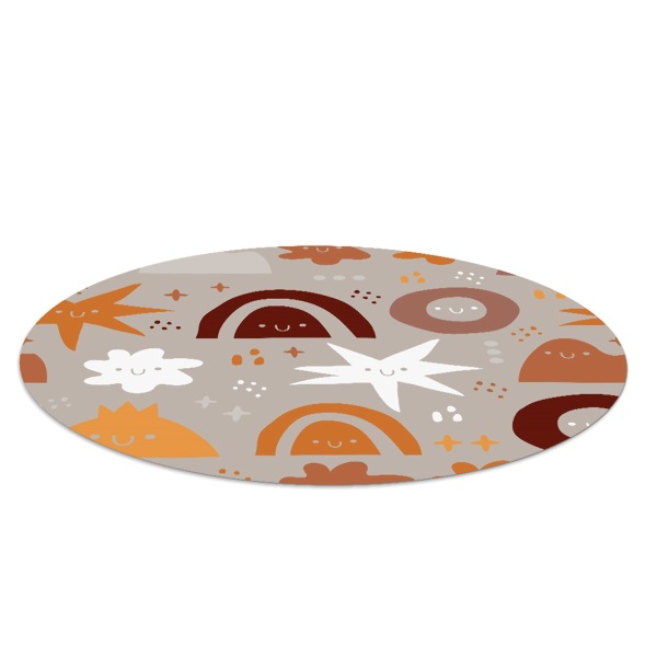 Ronde vloerbescherming Kinderkrabbels