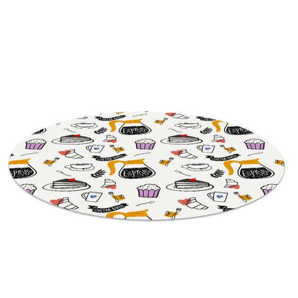 Ronde stoel mat Koffieliefhebbers