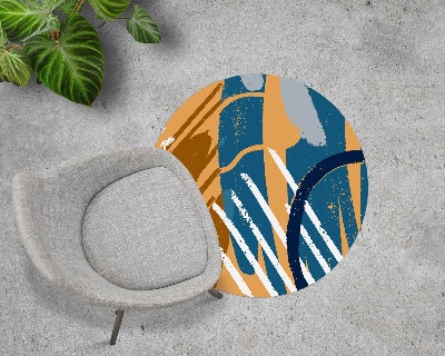 Ronde vloerbescherming voor bureaustoel Creatief patroon