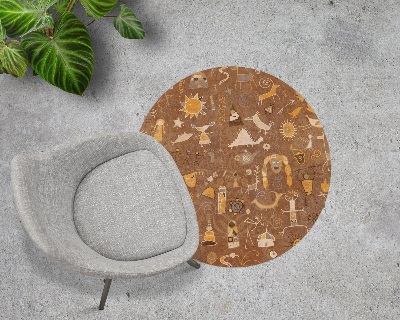 Ronde vloerbescherming Creatieve patronen