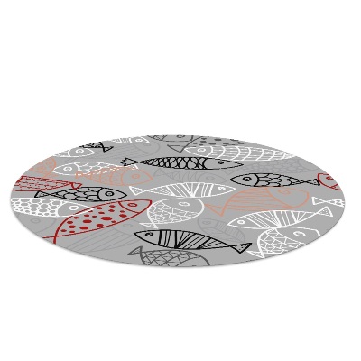Ronde stoel mat Vis aquarium