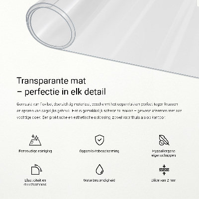 Zacht glas transparant