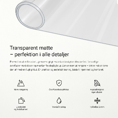 Zacht glas transparant