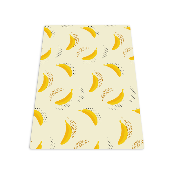 Vloerbeschermer bureaustoel Bananen stippen patches