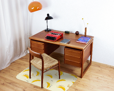 Vloerbeschermer bureaustoel Bananen stippen patches