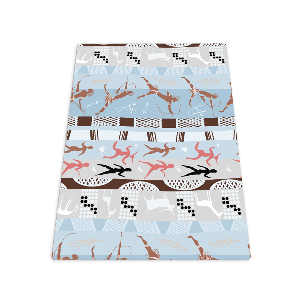 Vloerbeschermer bureaustoel Afrikaanse schilderijen