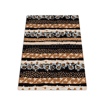 Vloerbeschermer bureaustoel Mozaïek Bloemen Bijen