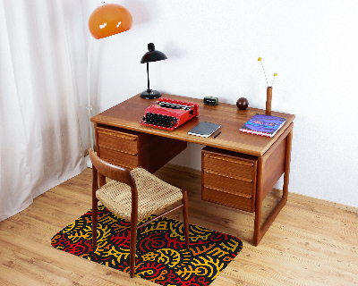 Vloerbeschermer bureaustoel Mexicaanse patronen