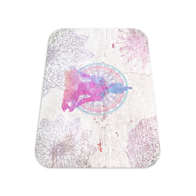 Vloerbeschermer bureaustoel Boeddha vergezeld door een mandala