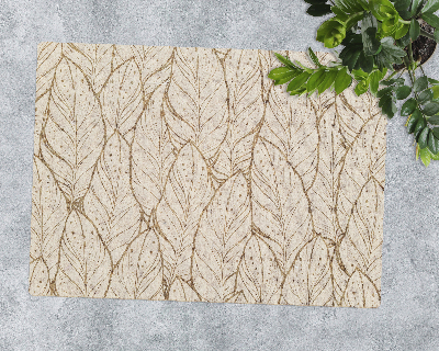 Vloerbeschermer bureaustoel Een compositie van wilde bladeren