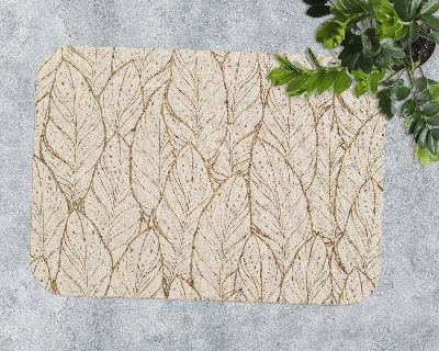 Vloerbeschermer bureaustoel Een compositie van wilde bladeren