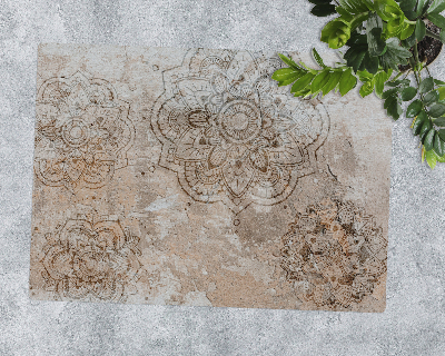 Vloerbeschermer bureaustoel Mandala op steen