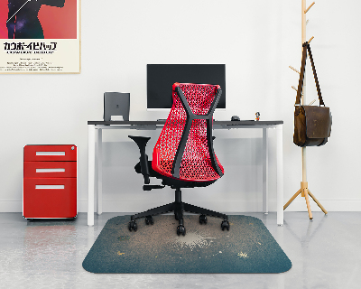 Vloerbeschermer bureaustoel Sterren en planeten