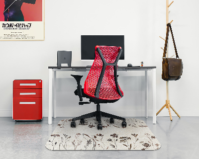 Vloerbeschermer tapijt Schaduwen van bloemen