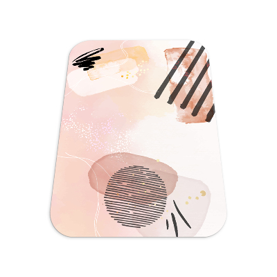 Vloerbeschermer bureaustoel Aquarel Abstractie