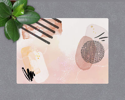 Vloerbeschermer bureaustoel Aquarel Abstractie