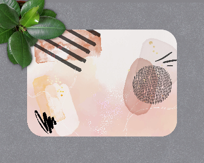 Vloerbeschermer bureaustoel Aquarel Abstractie