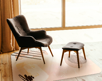 Vloerbeschermer bureaustoel Aquarel Abstractie