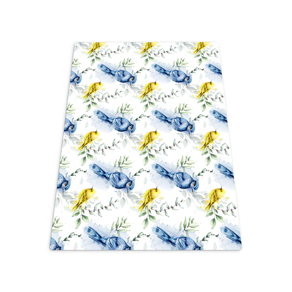 Vloerbeschermer bureaustoel Kleurrijke vogels