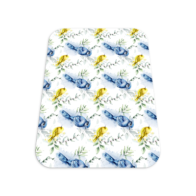 Vloerbeschermer bureaustoel Kleurrijke vogels