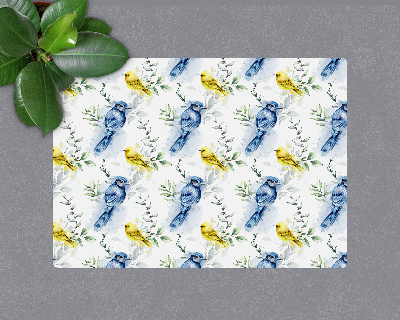 Vloerbeschermer bureaustoel Kleurrijke vogels