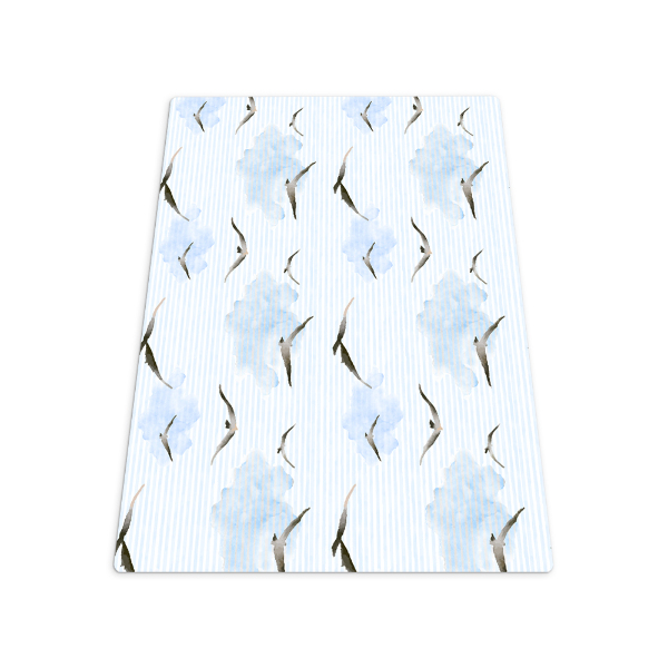 Vloerbeschermer bureaustoel Vogels in de blauwe lucht