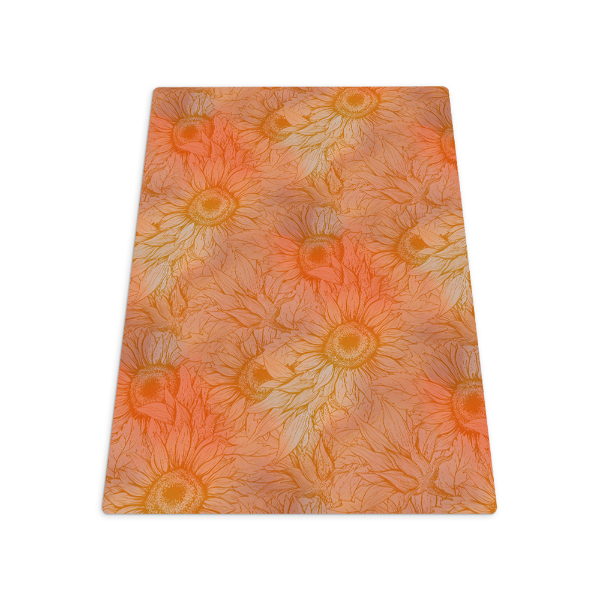 Vloerbeschermer bureaustoel Zonnebloembloemen