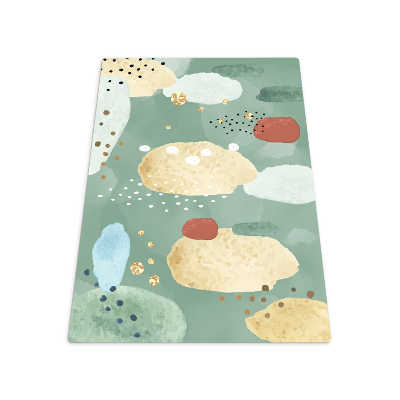 Vloerbeschermer bureaustoel Aquarelpatronen