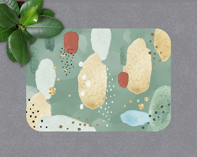 Vloerbeschermer bureaustoel Aquarelpatronen