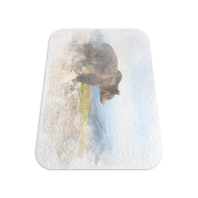Vloerbeschermer tapijt Aquarel Beer
