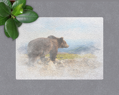 Vloerbeschermer tapijt Aquarel Beer