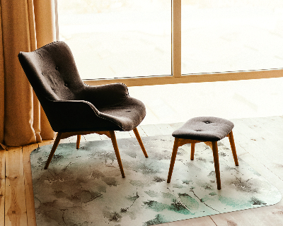 Vloerbeschermer tapijt Bloemen Inkt Aquarel