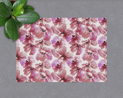 Vloerbeschermer bureaustoel Kleurrijke aquarelbloemen