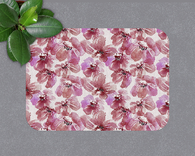 Vloerbeschermer bureaustoel Kleurrijke aquarelbloemen