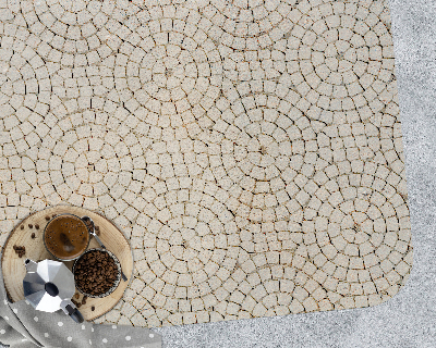 Vloerbeschermer tapijt Zandsteen kubus