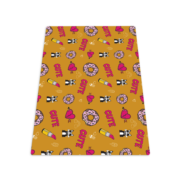 Vloerbeschermer Meisjesachtige doodle