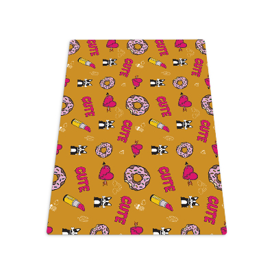 Vloerbeschermer Meisjesachtige doodle