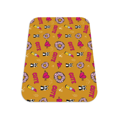 Vloerbeschermer Meisjesachtige doodle